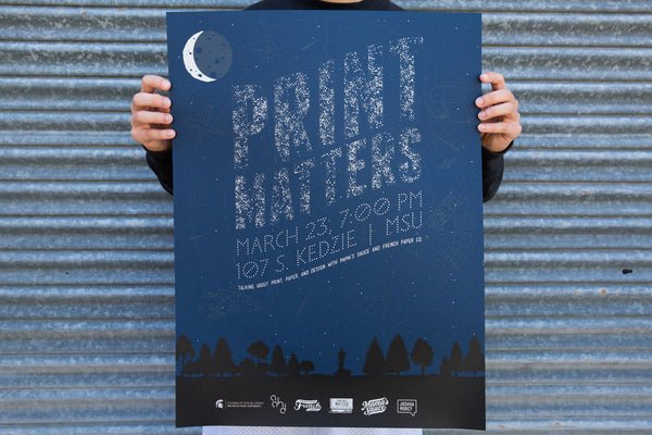 #PrintMatters Event Poster - Michigan State University