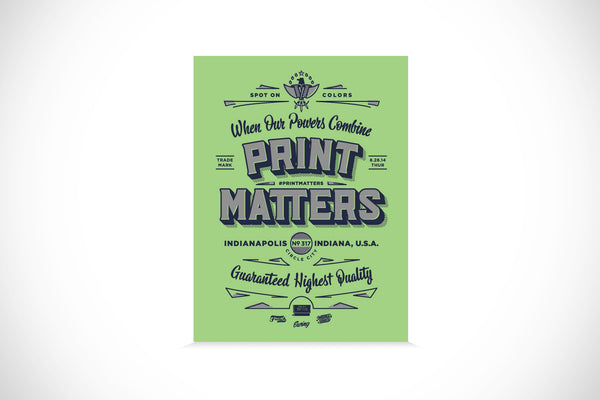 #PrintMatters Event Poster - Indianapolis, IN